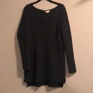 Gray black sweater